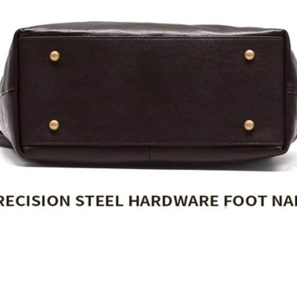 Premium genuine cowhide leather tote bag - Picture 4 of 13